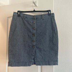 Buffalo David Pitton Denim Button Skirt SZ 32